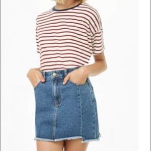 Forever 21 | Uneven Hem Denim Skirt